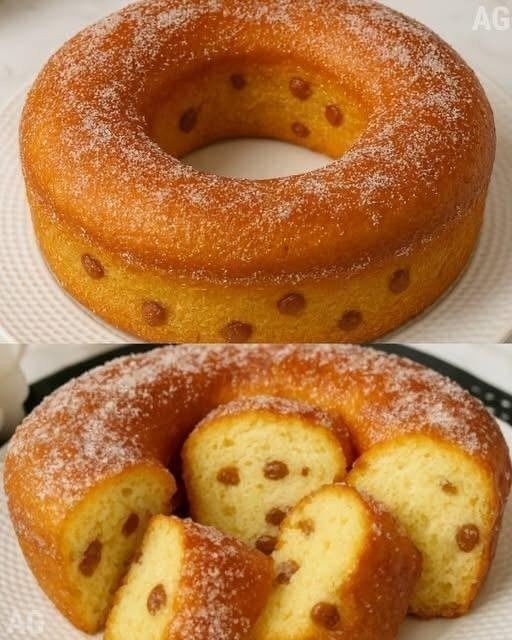 Bolo com Gotas de Chocolate ou Passas