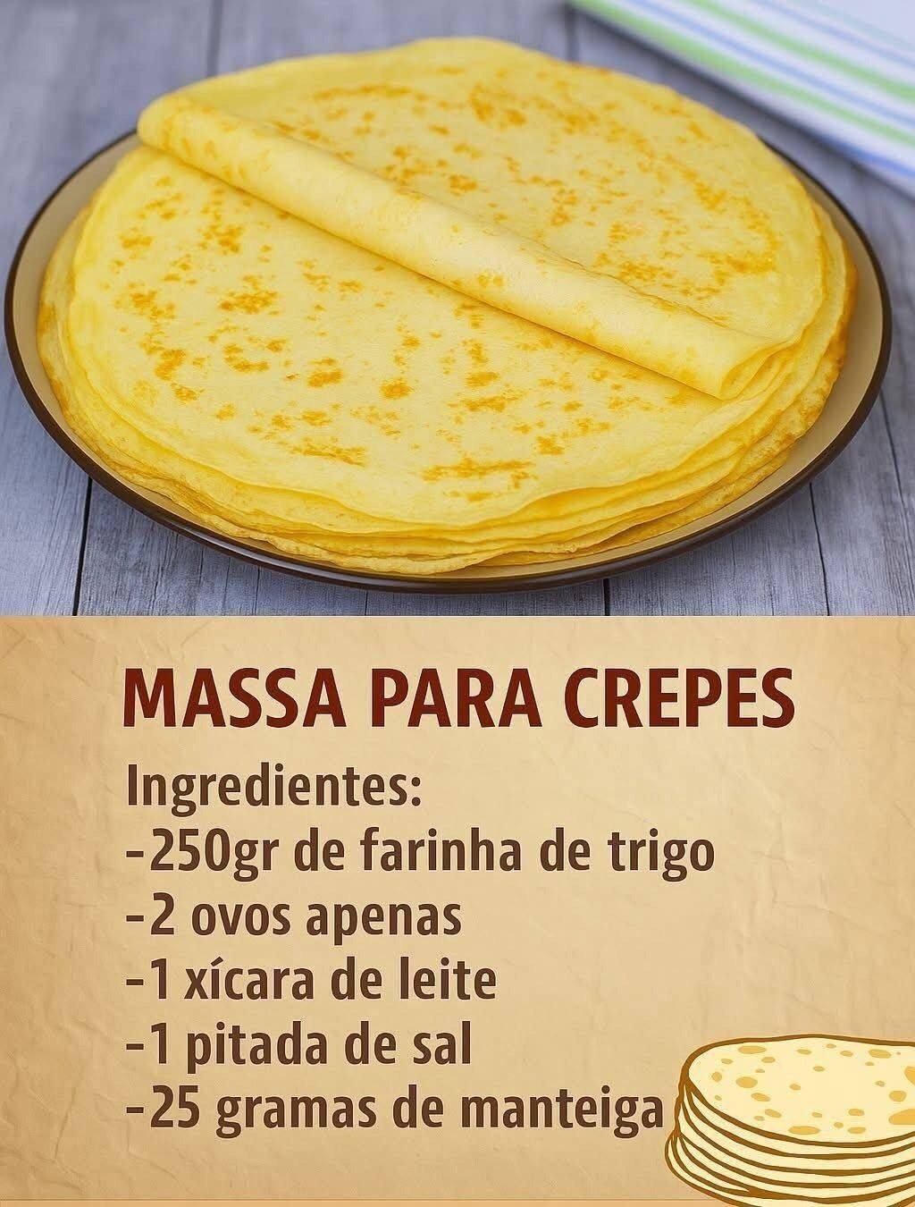 Massa para Crepes