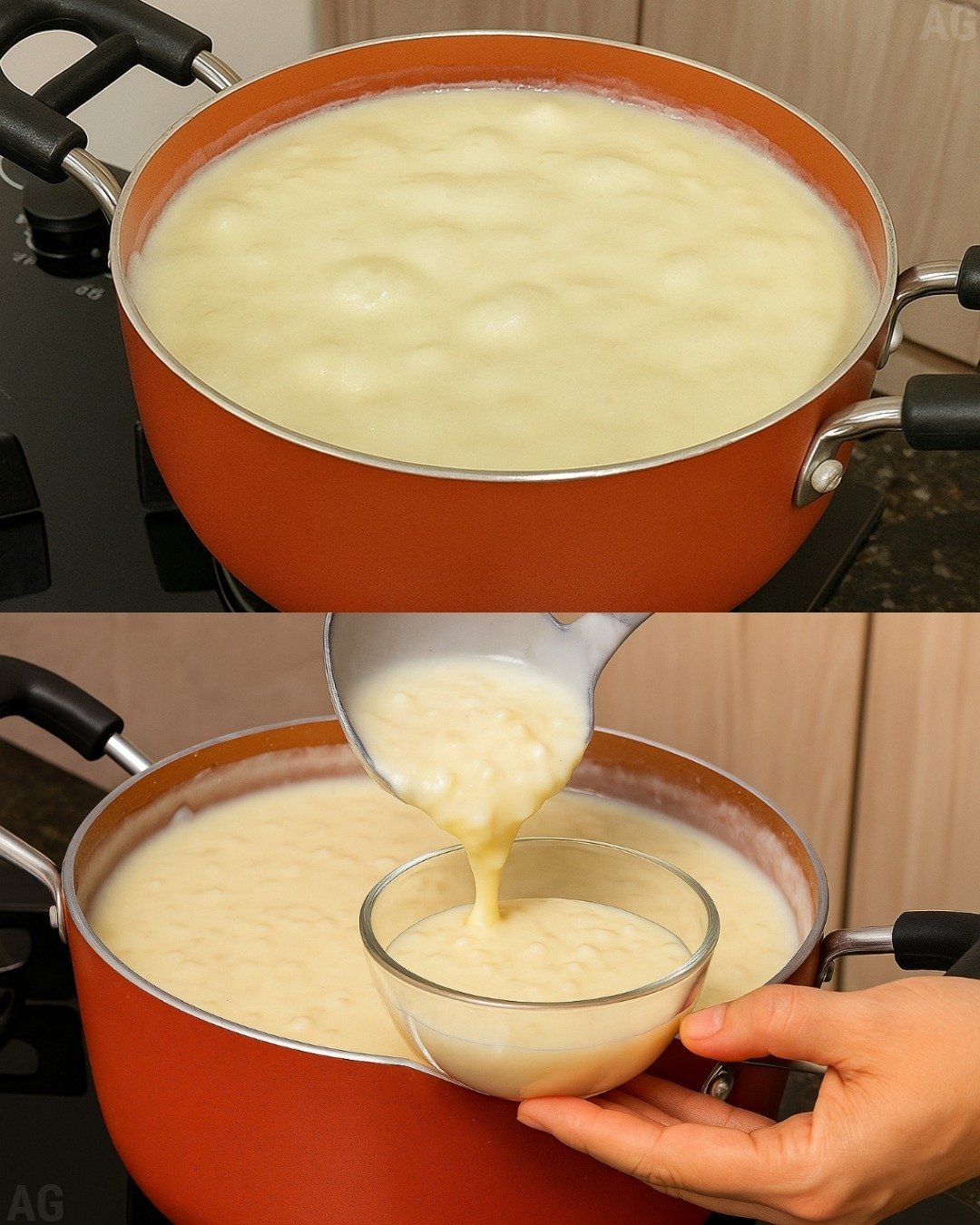 Canjica com Chocolate Branco