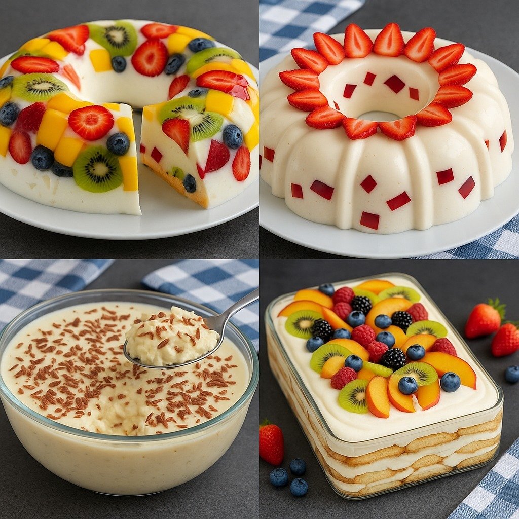 4 Receitas de Sobremesas Deliciosas