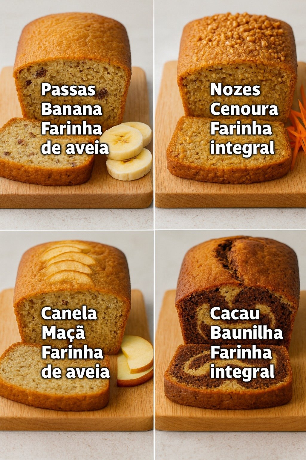 4 receitas de bolos saudáveis