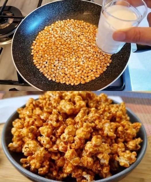 Pipoca doce caramelizada