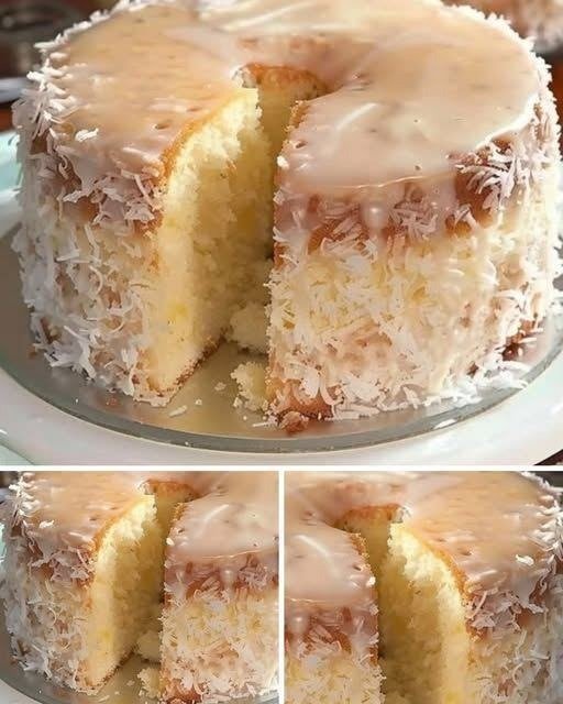 Bolo Tropical de Coco e Abacaxi 