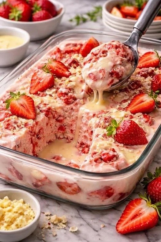 Gelada Cremosa de Morango