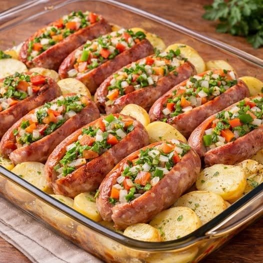 Linguiça com Batatas