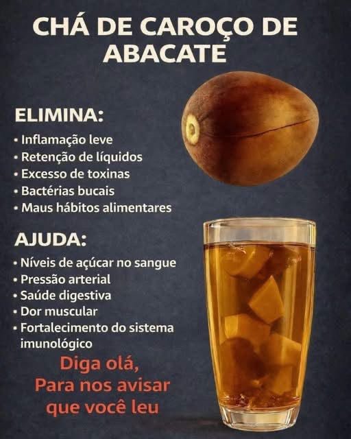 Chá de Caroço de Abacate