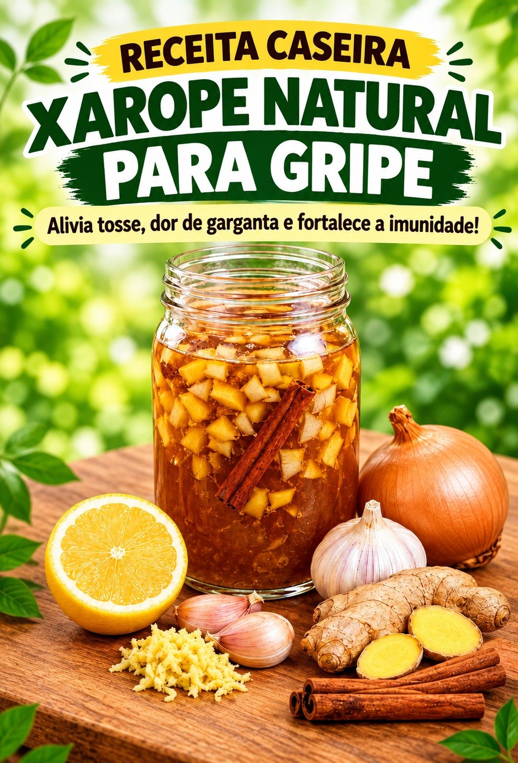 Xarope Natural para Gripe