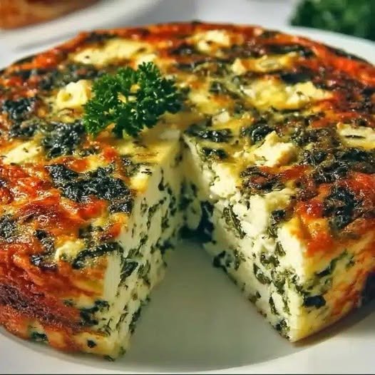 Quiche de Cottage com Espinafre